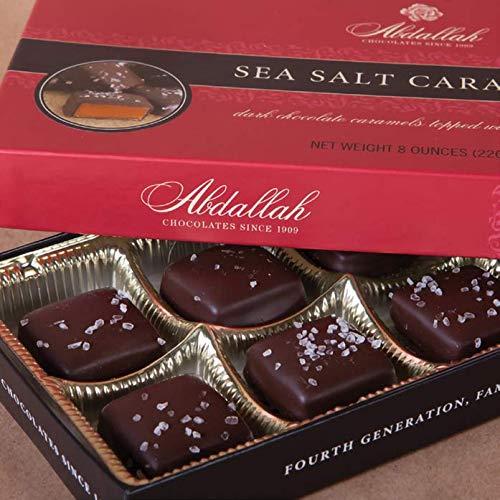 Abdallah's Chocolates-Dark Chocolate Caramels With Sea Salt, 1 lb., BBD: 08/01/2026