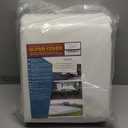 Large Waterproof Tarp - Heavy Duty 10 Mil Thick Poly Tarpaulin Ideal for Canopy Tents, Boats, RV or Pool Covers - Multipurpose Protective Tarps with Grommets for Indoor and Outdoor Use | 12' x 25'