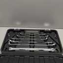 HORUSDY 10-Piece Extra Long Flex-Head Ratcheting Wrench Set - Chrome Vanadium Steel With Metric 8mm - 19mm, With 1/ 4", 3/ 8", 1/ 2" Socket Drive Adapter