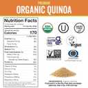 2 x Viva Naturals Organic Quinoa, 24 oz (1.5 lb)  Pre-Washed Whole Grain, Plant Protein, USDA Organic, Gluten-Free, Non-GMO, Vegan, Kosher Rice and Pasta Substitute