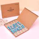 PHD CAKE 10-Pieces Blue Numeral Birthday Candles, Cake Numeral Candles Number 0-9 Glitter Cake Topper Decoration for Birthday,Wedding Anniversary,Party Celebration