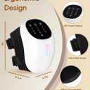 Knee Massager, 3-in-1 Cordless Portable Massager, 3 Vibration Modes and 3 Heating Levels, LED Screen with Adjustable Straps for Family and Friends (Snow-white)