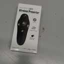 Presentation Clicker Wireless Presenter Remote USB Control Powerpoint PPT Clicker, Laser Pointer RF 2.4GHz Presenter Remote Google Slide Advancer Powerpoint Clicker for Computer/Laptop/Mac/Keynote