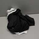 Full Bed Skirt, Wrap Around Bed Skirt with Pleated Corner, 18 Inch Drop Pleated Waffle Weave Bedskirts, Anti-Slip, Microfiber, Black, 18'' Full