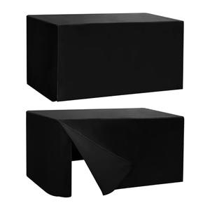Amazon.com: HolidayIdeas Fitted Table Covers for 6 Foot Tables - 72 x 30 Inch - 2 Pack Rectangle Table Clothes Versatile Fabric Table Cover for Folding Table, Parties, Holiday Dinner, Trade Show (Black) : Home & Kitchen