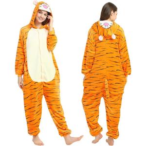 Adult Onesie Pajamas Flannel One Piece Cosplay Costume for Halloween Animal Unisex Sleepwear Homewear 150