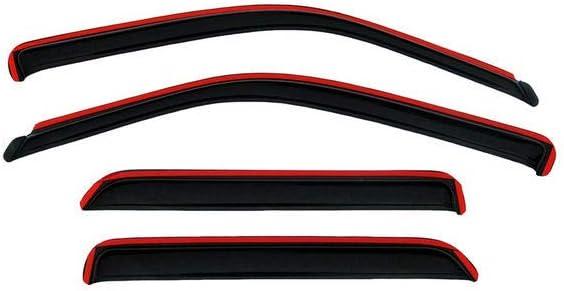 Auto Ventshade [AVS] In-Channel Rain Guards For 2009 - 2024 Dodge Ram 1500 (19-24 Classic Body Only); 2010-2025 Ram 2500 & 3500 Mega/Crew Cabs | Window Vent Visors, 4 pcs. - Smoke | 194109
