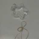 WHJY 1 Pack 11oz Star Shaped Glass Jar with Cork Lid for Home Decor and DIY Craft