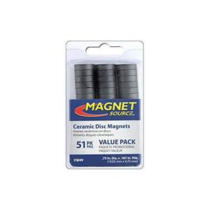 Master Magnetics Ceramic Disc Magnet Value Pack - 49-Pc. Set, Model Number 07049 Master Magnetics Ceramic Disc Magnet Value Pack - 49-Pc. Set, Model Number 07049