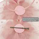 Cizoe Fascinators Hats for Womens 50s Headwear with Veil Flower Cocktail Wedding Tea Party Church Derby Hat (Purple)