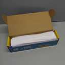 White Plastic Table Cover Roll - 54IN x 100FT, Table Cloth for Rectangle Table with Slide Cutter, Plastic Table Cloth Disposable with Cut-to-Size Design for Weddings, Banquets, Parties