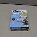 Quest Nutrition Mini Cookies & Cream Protein Bars, 8g Protein, 1g Sugar, 2g Net Carbs, Gluten Free, 14 Count (EXP 06/07/26)