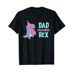 Dad Dinosaur Family Matching Birthday Girls Party Daughter T-Shirt Large