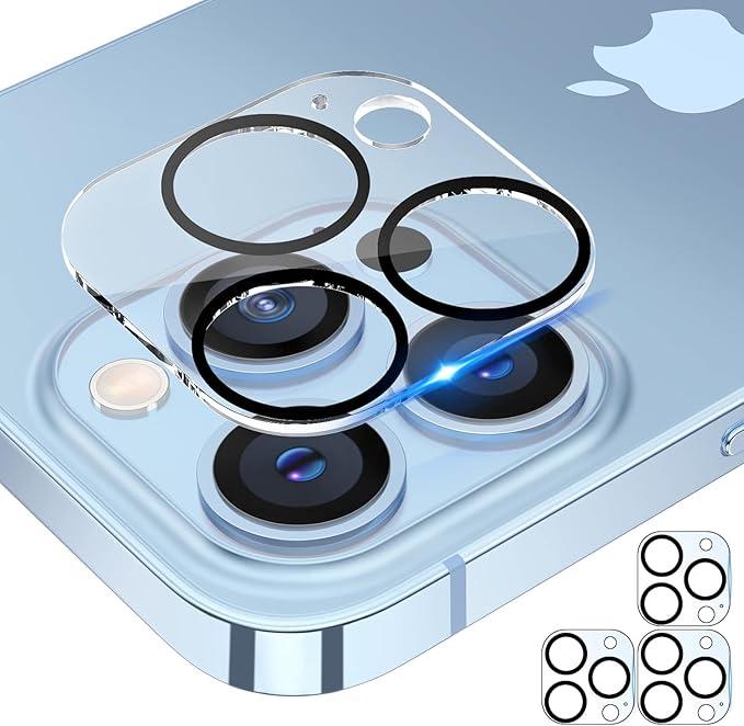 For iPhone 13 Pro / 13 Pro Max 6.7 inch Case Friendly Camera Lens Protector 9H Hardness HD Clear Tempered Glass Lens Film
