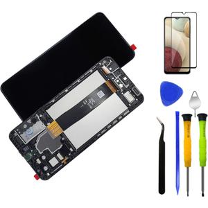 LCD Display Screen Digitizer Assembly with Housing Frame Replacement Kit for Samsung Galaxy A32 5G S326dl A326U A326B A326a A326w