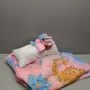 Wowelife Dinosaur Nap Mats for Daycare, Pink Toddler Sleeping Bag Girls, Toddler Nap Mat with Pillow, Minky Blanket and Matching Bag as Backpack for Daycare, Kindergarten, Sleepovers,Pink