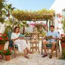 Outdoor Chair Cushion Set of 2 Black Waterproof Non Slip Tufted Thick Patio Wicker Chair Seat Cushion for Indoor Outdoor Furniture Rattan Chair,41.7 * 20.8 * 3.9"