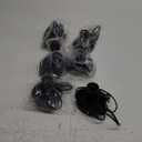 Tuanse 6 Pcs Polished Metal Desktop Lamp E26 E27 Screw Light Bulb Sockets Holder Base Lamp Replacement Base for Holding Bulb 6 Feet Cord on Off Switch Plug(Black)