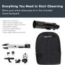 Celestron Travel Scope 80 Portable Refractor Telescope 80mm Aperture, Fully-Coated Glass Optics Includes Tripod, Smartphone Adapter, Backpack & Software Ideal for Beginners & Travel