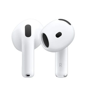 Apple AirPods 4 Wireless Earbuds, Bluetooth Headphones, Personalized Spatial Audio, Sweat and Water Resistant, USB-C Charging Case, H2 Chip, Up to 30 Hours of Battery Life, Effortless Setup for iPhone
