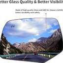 Driver Side Mirror Replacement for 2008-2012 Ford Escape, 2008-2011 Mazda Tribute, 2008-2011 Mercury Mariner - Mirror Glass, Left Side Rear View Mirror with Power Heated (8L8Z17K707G)