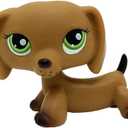 Brown Dachshund Dog Puppy #139 Mini Pet Toys Animal Figure