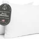 Digital Decor 100% Cotton Luxury Hotel Pillows Standard Size Set of 2, Cooling Hypoallergenic Down Alternative Pillows for Sleeping, Firm Support for Side & Back Sleepers, Made in USA, 26" x 20"