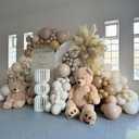 Jobkoo White Sand Balloons, 12 Inch 30 Pcs Beige Balloon Boho White Latex Cream Balloons Matte Off White Sand Neutral Helium Balloons for Birthday Wedding Baby Shower Anniversary Party Decorations