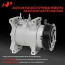 A-Premium Air Conditioner AC Compressor with Clutch Compatible with Dodge Durango 3.6L 2012-2015, with Rear A/C Only