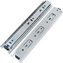 Drawer Slides 10 Inch Ball Bearing Full Extension 3 Section Slide Track Mounting Drawer Runners Slider for Cabinet Home Furniture, 2 Pack (Silver 10 Inch)