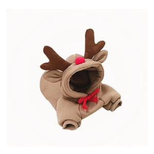 Warm Dog Winter Clothes Cute Fruit Dog Coat Hoodies Fleece Pet Dogs Costume Jacket for French Bulldog Chihuahua Ropa para Perro(Coffee,S)