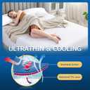 Queen Waterproof Zippered Mattress Encasement, Breathable, Noiseless, Machine-Washable Zipped Mattress Cover, Fitting 7" - 15" Deep Mattress