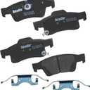 Bendix Priority1 CFC1498 Ceramic Rear Brake Pads for Dodge Durango 2022-2011, Jeep Grand Cherokee 2022-2011, Grand Cherokee WK 2022