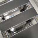 2Pack Motion Sensor Outdoor Floor Lamps Pathway Lights Dusk to Dawn Exterior Pillar Lamps Black Aluminum Poles Lights for Outside, Modern Landscape Path Lamp for Patio, Yard, Garden, Pathway, Driveway