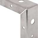 Prime-Line N 7195 1-3/8 In. Stamped Steel Constructed Bi-Fold Door Corner Repair Bracket (2 Pack)