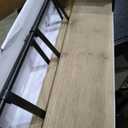 2 pcs Decorative Wall Shelf Set Brown/Black, Wood & Metal (Large; 23.62" x 5"91, Small: 19.69" x 4.92")