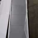 Full Size Loft Bed with L-Shaped Desk,Wooden Loft Bedframe w/Wardrobe and Storage Shelves,Full-Length Guardrails,Hanging Rod,for Bedroom,Grey