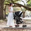 Baby Delight | Swerve Stroller | Lightweight | for Travel & Everyday | Multi-Position Recline | Compact Fold | Extra Storage | Black