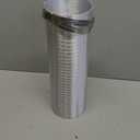 Hon&Guan 4-inch Semi Rigid Dryer Vent Hose, 5 Feet Flexible Aluminum Duct with 2 Clamps, and Aluminum Foil Tape (Silver)