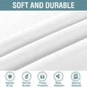 H.VERSAILTEX White Curtains for Living Room Pure White Curtain 96 inches Long Thermal Insulated Window Treatment Panel/Drape for Bedroom, White, One Panel, Grommet Top, 52" W x 90" L