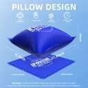 4 x 4 Ft Pool Pillows for Above Ground Pool, 0.5mm PVC Cold-Resistant Pool Pillow with Dual-Inflation Valve, Pool Cover Air Pillow with 65.6 Ft Rope for Supporting Pool Cover (1-Pack)