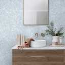 Heroad Boho Peel and Stick Wallpaper Blue Floral Contact Paper Modern Removable Self-Adhesive Wallpaper for Bedroom Living Room Cabinets Decoration Thicken Vinyl Roll Renter Friendly 17.3" x 197"