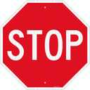 GicnKeuz Stop Signs Traffic Signs 24 x 24 Inches, High Intensity - Engineer Grade Reflective Aluminum Sheeting, Rust Free Metal Stop Sign Street Road Sign, Weather Resistant, Waterproof, Fade Resistant, 2 Pre-drilled Holes (1-PACK)