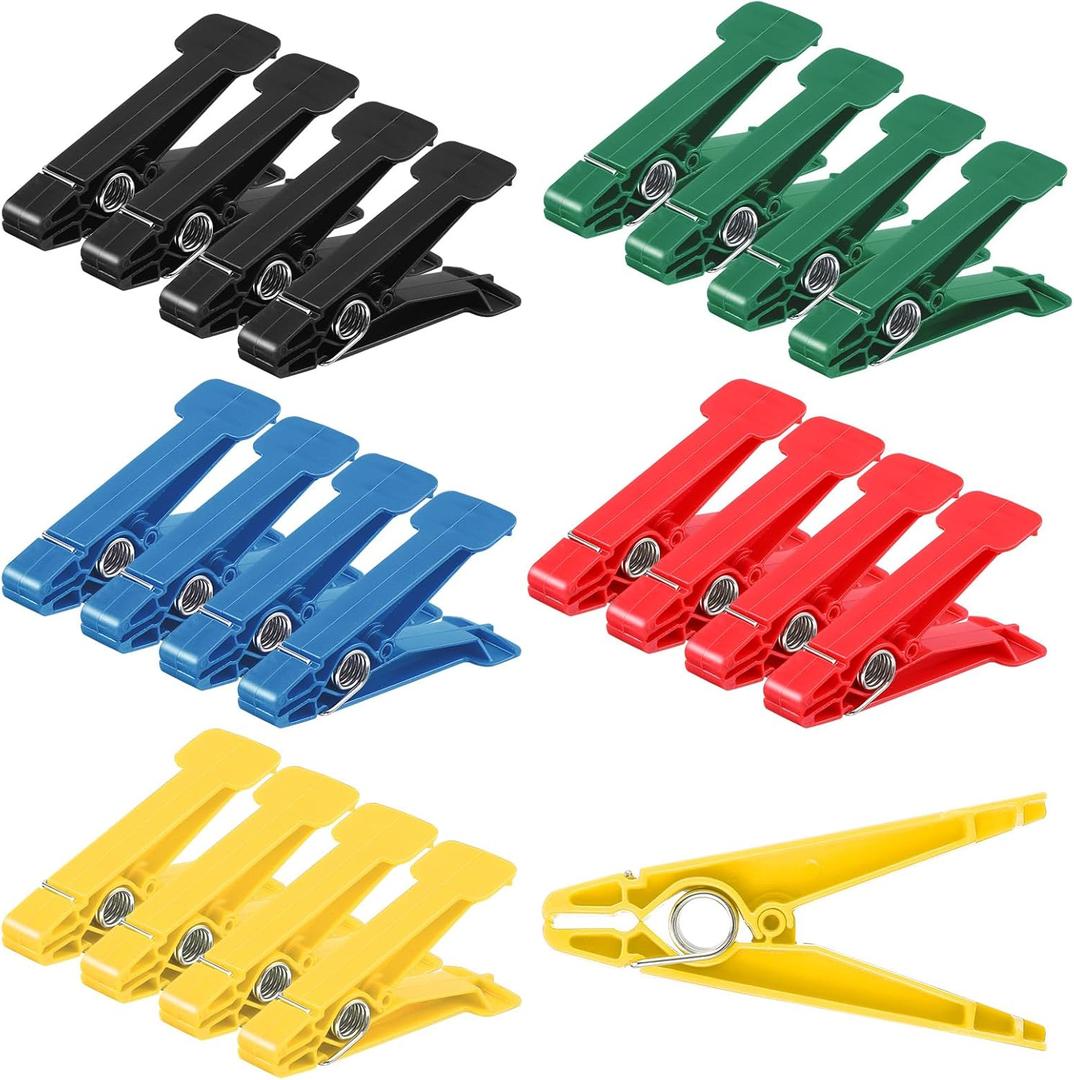 20 Pcs Graded Pinch Pin Exerciser, Finger Exerciser Hand Exercise Equipment Finger Strengthener Pinch Clips for Conditioning Grip Strength Trainer