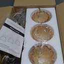 Bathroom Light Fixtures, 3-Light Brushed Gold Vanity Light Over Mirror, Modern Wall Sconces 20" with Tulip Glass Shade, Bathroom Wall Lights for Mirror Kitchen Bedroom Hallway (Amber)