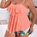 B2prity Women Plus Size Tankini Swimsuits Tummy Control Swimwear, 22W