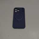 Magnetic Stand for iPhone 17 Pro Max Case, Liquid Silicone, [Compatible with MagSafe][Built-in Kickstand&Ring Holder] Anti-Scratch Soft Microfiber Lining, Midnight Blue