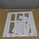 PETLESO Dog Door for Sliding Door, Lockable Dog Screen Door with Magnetic Closure Easy Install Pet Door for Dogs Cats, Inner Flap 11.2"x14.4" White