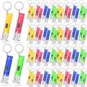 Jexine 100 Pcs Mini Flashlight Keychain Bulk Torch Keyring Flashlights LED Small Keychain Light Hiking Camping Christmas Party Favors(Bright)