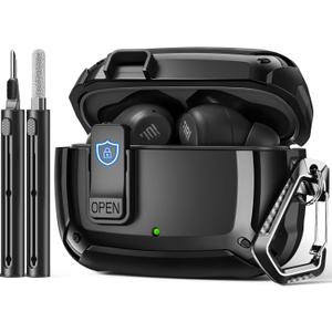 for JBL Vibe Beam2 Case (2025) / for Vibe Beam Case (2023)/ for JBL Vibe 200TWS (2022) with Lock Clip & Cleaning Kit,Shockproof Protective Headphone Cover